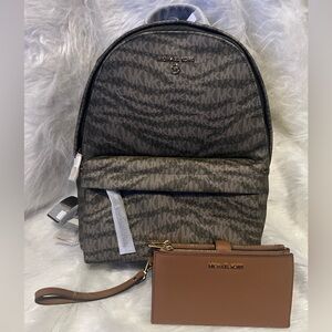 BRAND NEW Michael Kors Backpack & Wallet Set